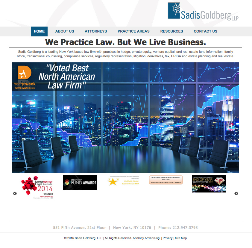 Sadis & Goldberg Website