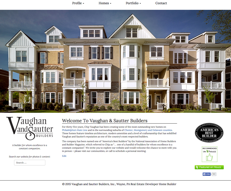 Vaughan & Sautter Builders Website